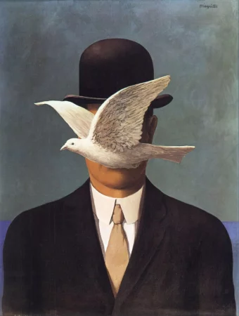 The man in the bowler hat, Rene Magritte